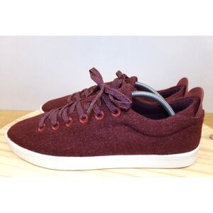 Allbirds WP Wool Pipers Shoes Mens Burgandy Red Size 12 Lace Up‎ Merino Wool